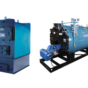 Two of Burnham Commercial knockdown boilers